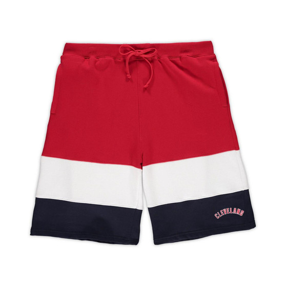 Men's Branded Red, Navy Cleveland Guardians Big and Tall Custom Color Shorts