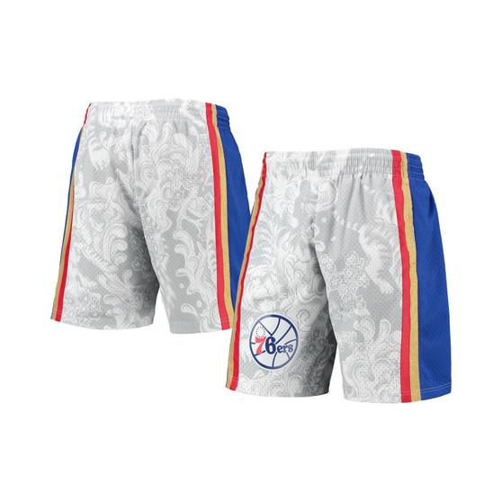 Men's White Philadelphia 76ers Hardwood Classics Lunar New Year Swingman Shorts