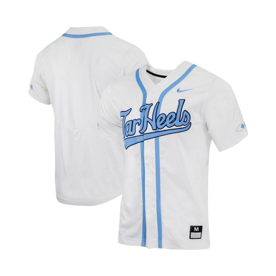 Men's White North Carolina Tar Heels Replica Full-Button Baseball Jersey