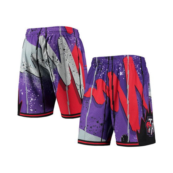 Men's Purple Toronto Raptors Hardwood Classics 1998 Hyper Hoops Swingman Shorts