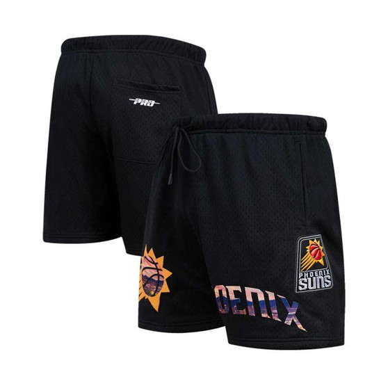Men's Black Phoenix Suns City Scape Mesh Shorts