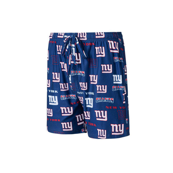 Men's Royal New York Giants Breakthrough Jam Allover Print Knit Shorts