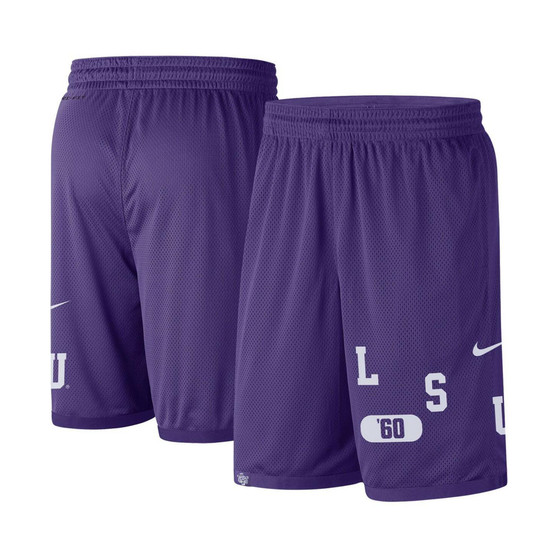 Men's Purple LSU Tigers Wordmark Performance Shorts
