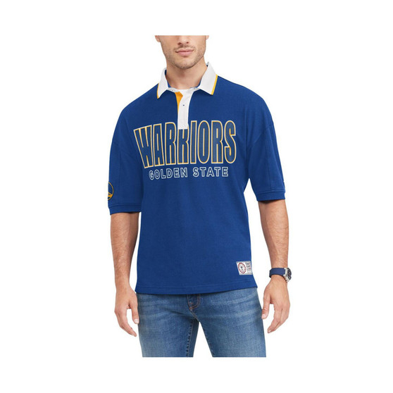 Men's Royal Golden State Warriors Stanley Pique Polo Shirt