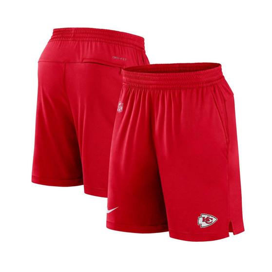 Men's Red Kansas City Chiefs Sideline Performance Shorts