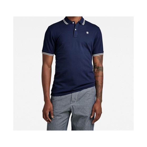 Men's Dunda Short Sleeve Slim Stripe Polo Shirt