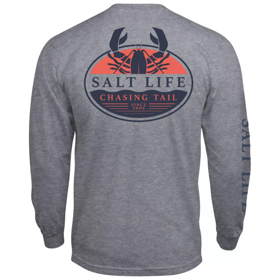 Men's Salt Life Lobster Tailin Graphic Long-Sleeve T-Shirt