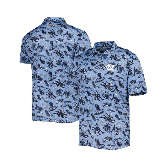 Men's Carolina Blue North Carolina Tar Heels Super Terminal Tackle Omni-Shade Polo Shirt