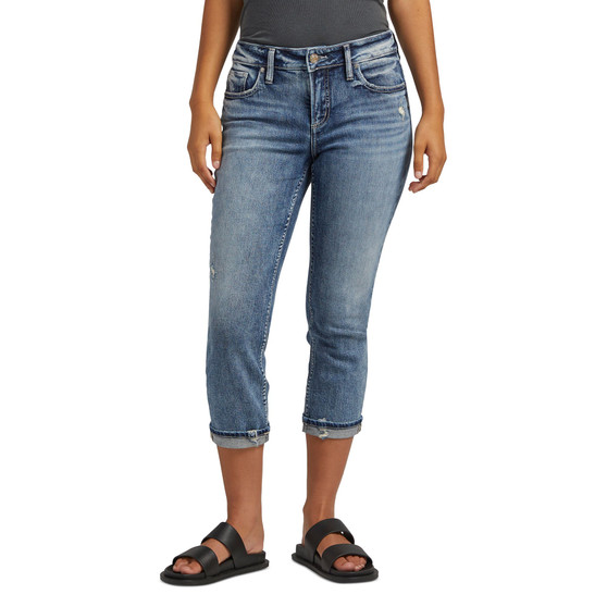 Women's Elyse Mid Rise Capri Jeans