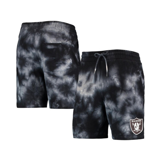 Men's Black Las Vegas Raiders Tie-Dye Shorts