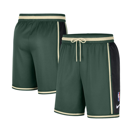 Men's Hunter Green Milwaukee Bucks Pre-Game Performance Shorts