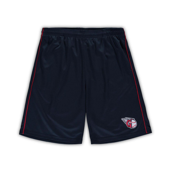 Men's Navy Cleveland Guardians Big and Tall Mesh Shorts