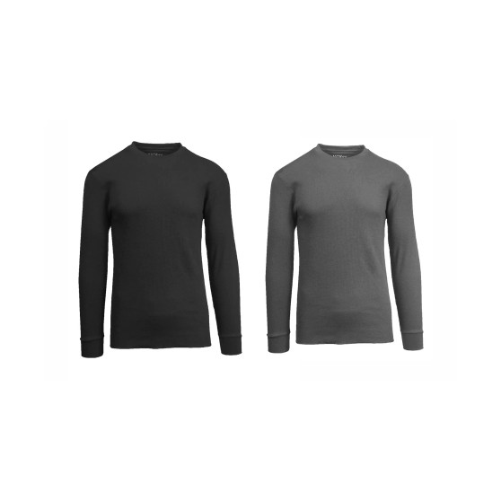 Men's Waffle Knit Thermal Shirt, Pack of 2