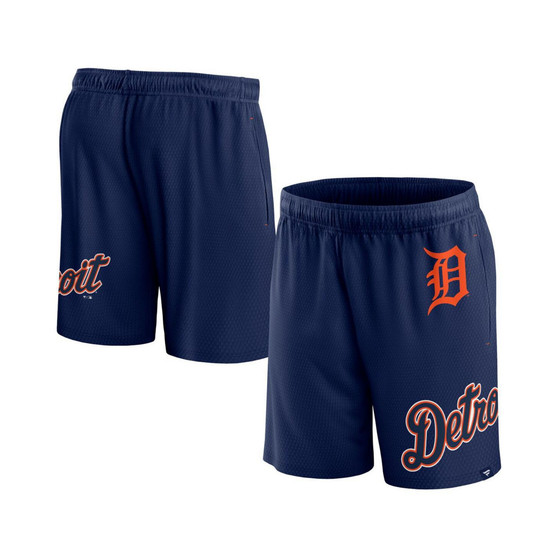 Men's Branded Navy Detroit Tigers Clincher Mesh Shorts