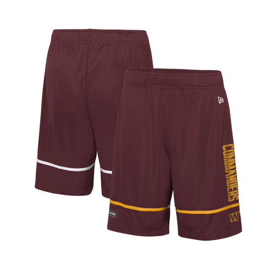 Men's Burgundy Washington Commanders Combine Authentic Rusher Training Shorts