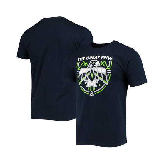Men's College Navy Seattle Seahawks Hawk T-shirt