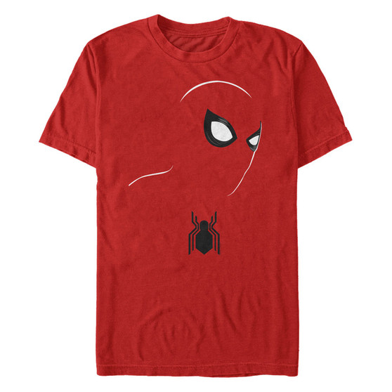 Marvel Men's Spider-Man Big Face Silhouette Costume Short Sleeve T-Shirt