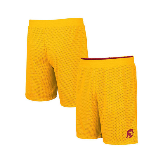 Men's Cardinal, Gold USC Trojans Wiggum Reversible Wordmark Shorts