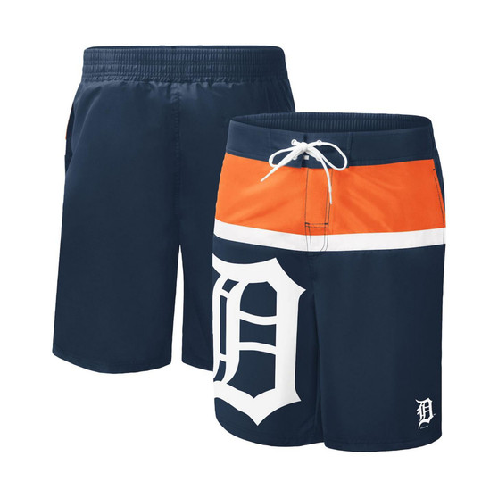 Men's Navy Detroit Tigers Sea Wind Swim Shorts