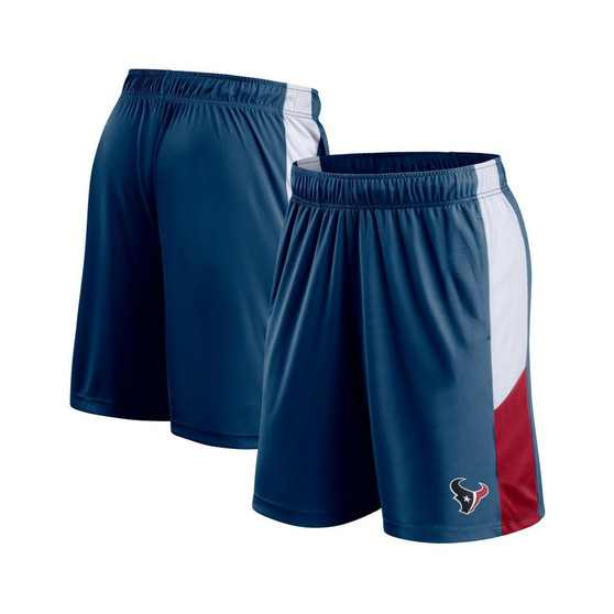 Men's Branded Navy Houston Texans Prep Colorblock Shorts