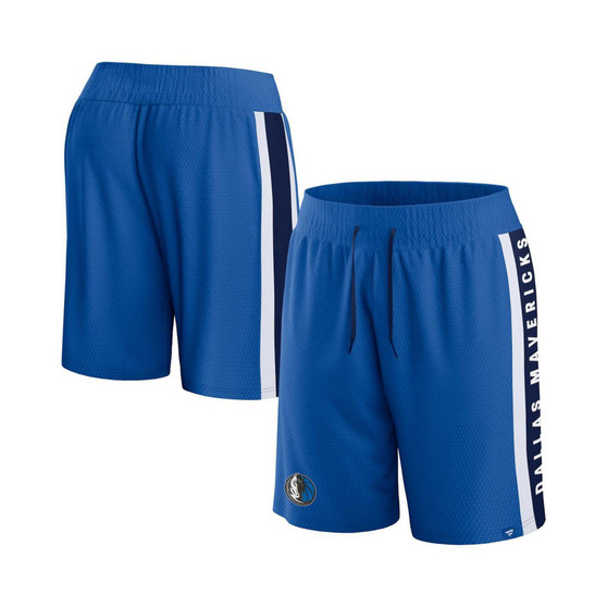 Men's Branded Blue Dallas Mavericks Referee Iconic Mesh Shorts