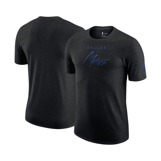 Men's Heather Black Dallas Mavericks Courtside Versus Flight Max90 T-shirt