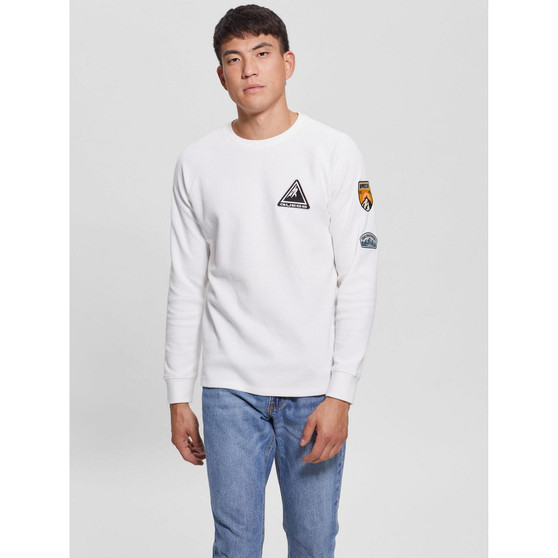 Men's Myles Patched Crewneck Pullover T-shirt