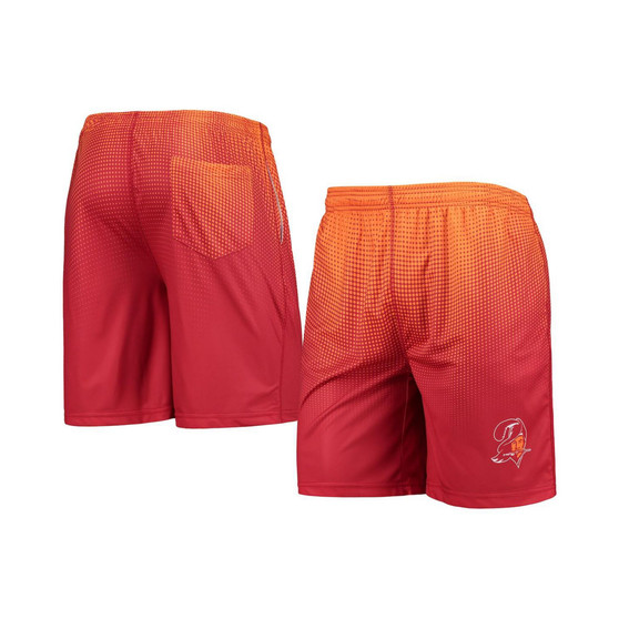 Men's Orange and Red Tampa Bay Buccaneers Historic Logo Pixel Gradient Training Shorts
