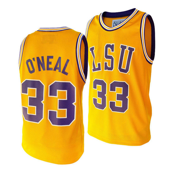 Men's Shaquille O'Neal LSU Tigers Throwback Jersey