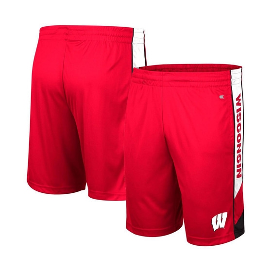 Men's Red Wisconsin Badgers Pool Time Shorts