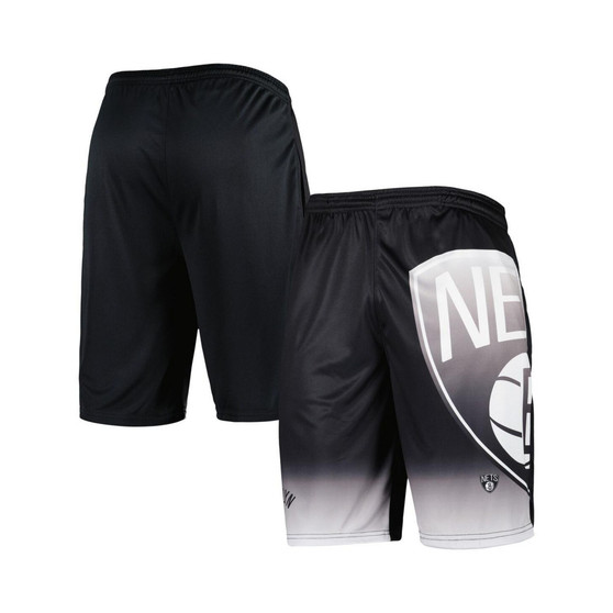 Men's Branded Black Brooklyn Nets Graphic Shorts