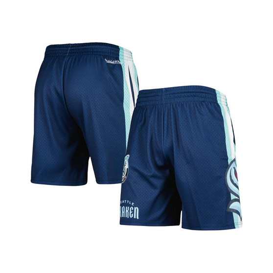 Men's Deep Sea Blue Seattle Kraken City Collection Mesh Shorts