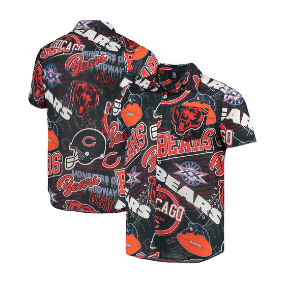 Men's Navy Chicago Bears Thematic Button-Up Shirt
