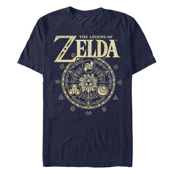 Nintendo Men's Legend of Zelda Magic Circle Vector Short Sleeve T-Shirt