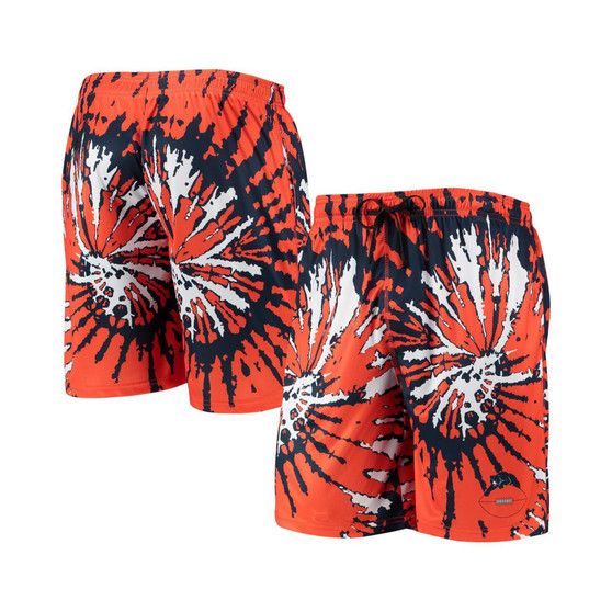Men's Orange Chicago Bears Retro Static Mesh Lounge Shorts