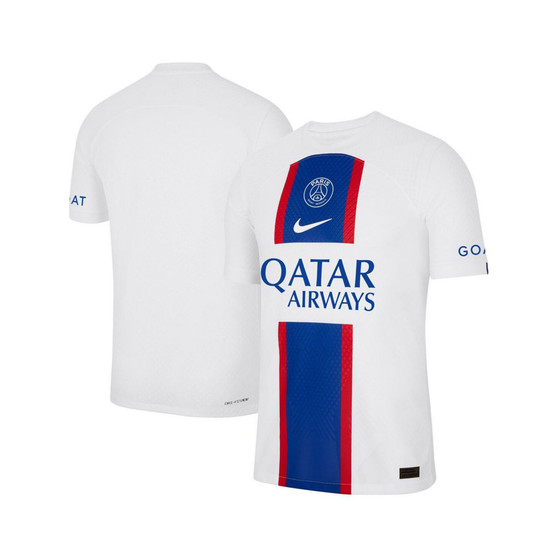Men's White Paris Saint-Germain 2022/23 Third Vapor Match Authentic Blank Jersey