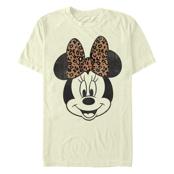 Men's Mickey Classic Minnie Face Short Sleeve Crew T-shirt