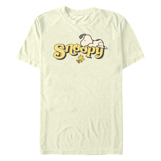 Men's Peanuts Snoopy Name Woodstock Short Sleeve T-shirt