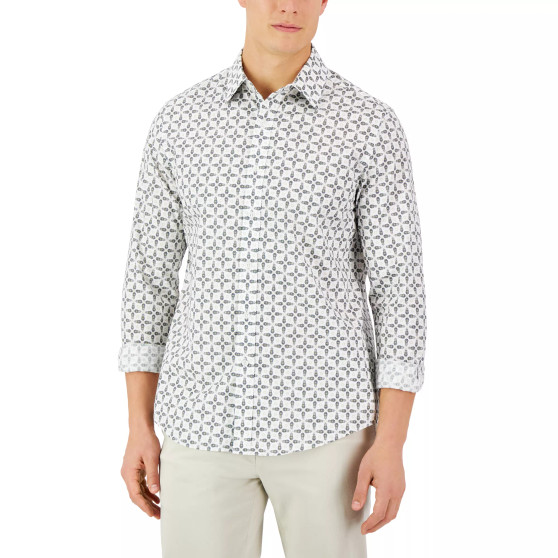 Men's Long-Sleeve Pineapple Refined Woven Shirt, Created for Macy's