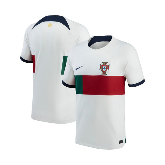 Men's White Portugal National Team 2022/23 Away Breathe Stadium Replica Blank Jersey