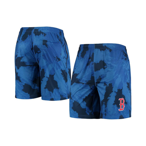 Men's Navy Boston Red Sox Tie-Dye Training Shorts