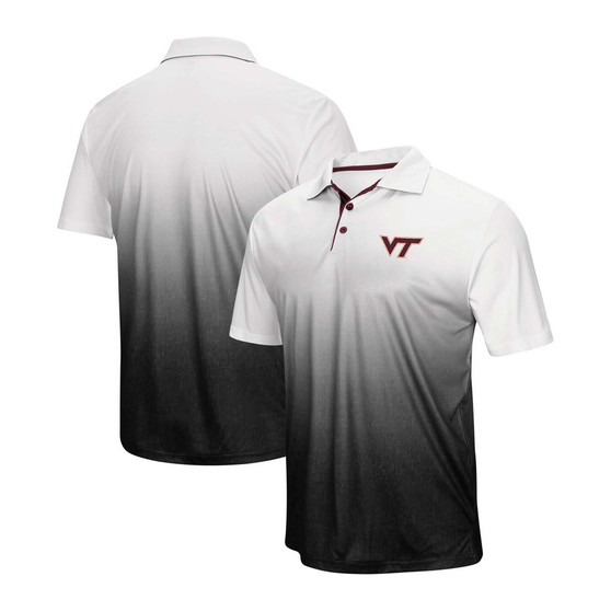 Men's Gray Virginia Tech Hokies Magic Team Logo Polo Shirt