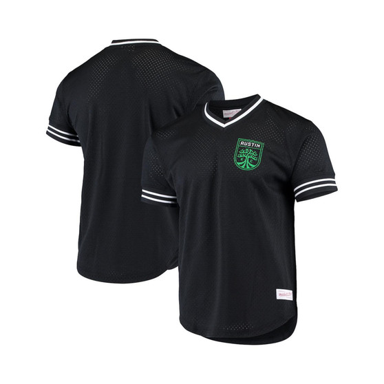Men's Black Austin FC Mesh V-Neck T-shirt