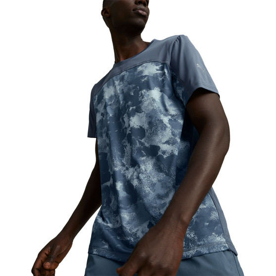 Men's Run AOP Moisture Wicking Camo Short-Sleeve Crewneck T-Shirt