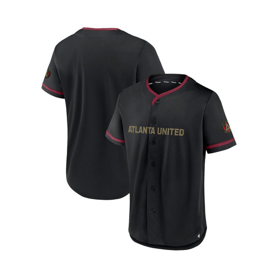 Men's Black, Red Atlanta United FC Ultimate Player Baseball Jersey