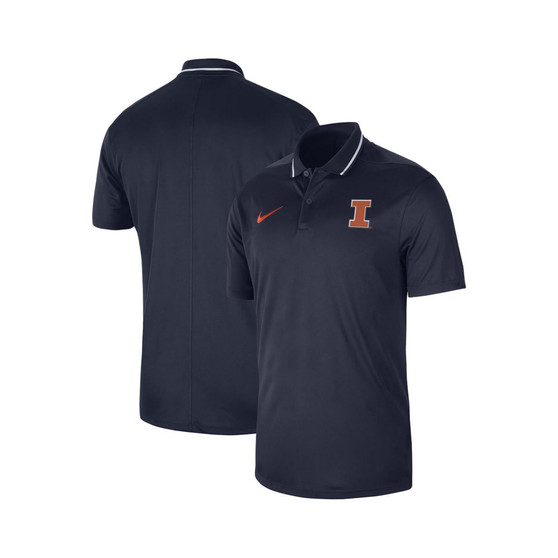 Men's Navy Illinois Fighting Illini 2023 Sideline Coaches Performance Polo Shirt