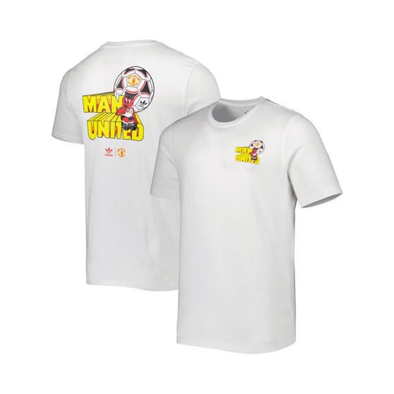Men's White Manchester United Retro T-shirt