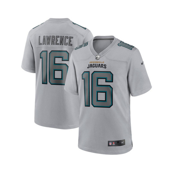 Men's Trevor Lawrence Gray Jacksonville Jaguars Atmosphere Fashion Game Jersey