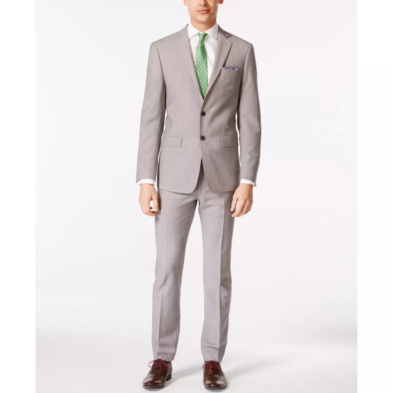 Solid Men's Classic-Fit Suit Separates