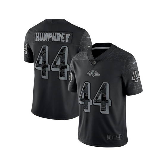 Men's Marlon Humphrey Black Baltimore Ravens Reflective Limited Jersey